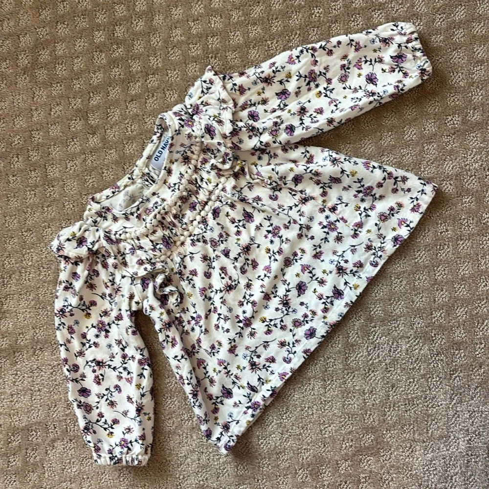Old Navy Floral Baby Blouse size 18-24 mos